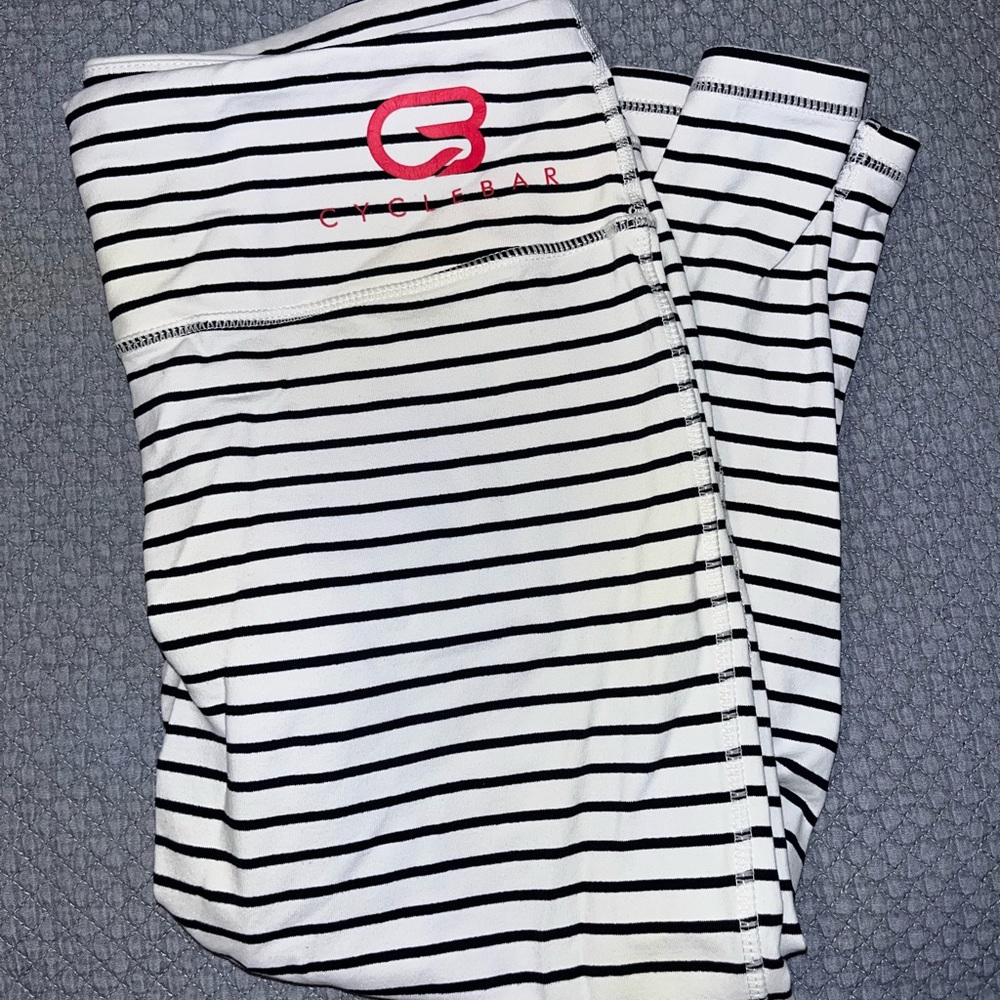 CycleBar striped leggings, Glyder